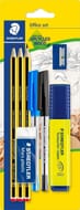 STAEDTLER Noris Office Set: Graphite Pencils, Pens, Highlighter, Eraser, Sharpener