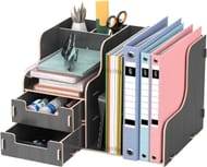 Jopoo Desk Tidy Organizer, Office Storage for Books, Pens, Notebooks