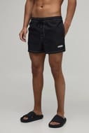 boohooMAN Constrast Stitch Short Length Man Embroidered Swim Short
