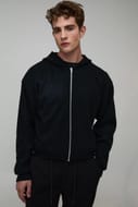 Man Boxy Fit Soft Touch Knitted Hoodie