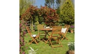 Argos Home Newbury 4 Seater Folding Wooden Patio Set