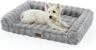 COZY KISS Faux Fur Orthopedic Dog Bed