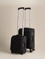Seville 2-Piece Four-Wheel Soft Suitcase Set