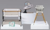 Bababing Bedside Crib, Hub and Highchair Home Bundle