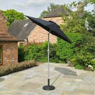 2m Garden Parasol with Tilt - Black by Garden Mile