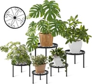 5-Pack Metal Plant Stands