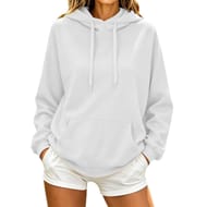 2026 Women's Hoodies UK Loose Fit Long Sleeve Drawstring Hooded