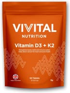Vivital Vitamin D3 + K2 Tablets, 60 Servings