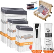 12-Pack Vacuum Storage Bags with Pump for Travel