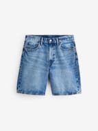 Medium Wash Loose Denim Shorts