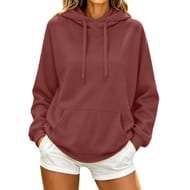 Women's plus Size Oversized Hoodie with Pockets and Drawstring Hood