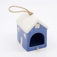 Blue Coastal Hanging Birdhouse