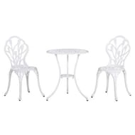 3 Piece Bistro Set, Aluminium Garden Furniture