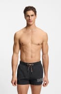 Swim Shorts with Outline Logo Print