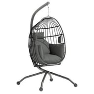 Outsunny Egg Chair Outdoor Indoor Garden Swing Chair