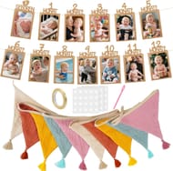 Molirex Fabric Bunting Banner, 2.6m Cotton Triangle Garland