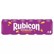 Rubicon Sparkling Passion Soft Drink Can Multipack 18x330ml