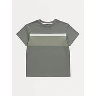 Khaki Colour Block T-Shirt