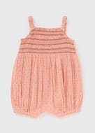 Baby Pink Spot Boho Romper (0-23mths)