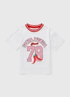 Girls White Chilli Football T-Shirt (7-15yrs)