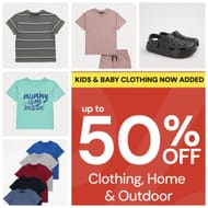 Up to 50% off Sale - Kid's and Baby Clothing Now Added