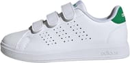Adidas Kids' Advantage Base 2.0 Shoes Cloud White/Green 2.5 UK