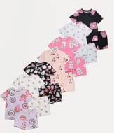Bright Fun Food Short Pyjamas 7 Pack