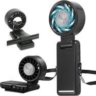 Curloni Portable Ice Cooling Turbo Handheld Fan, 8 M/s, 4-in-1