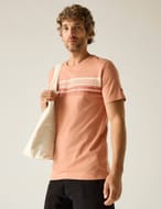 Regatta Rendro Pure Cotton Striped T-Shirt