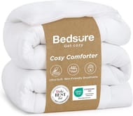 Bedsure Coverless Duvet, Single, All Season, 135x200 Cm, White