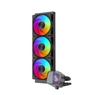 SAMA L70 360mm ARGB Liquid CPU Cooler, Infinity Mirror, Black