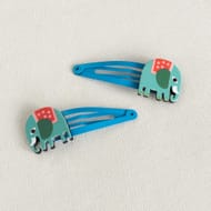 Hair Clips (Set of 2) - Wild Wonders Elephant
