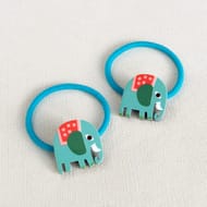 Hair Ties (Set of 2) - Wild Wonders Elephant