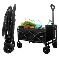 Black House of Home 70L Foldable Utility Trolley, 100kg