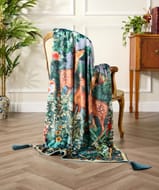 Forest Oasis Velvet Throw