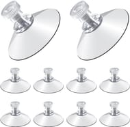 PEAPIN 10pcs 42mm Clear Suction Cups