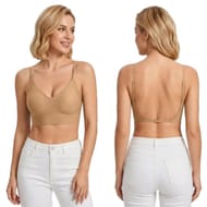 Womens Wireless Push-up Jelly Bra with Soft Straps