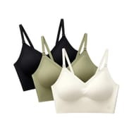 Non-Wired Soft Adjustable Straps Wireless Push-up Jelly Bra