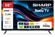 Sharp 55HJ4125K 55-Inch 4K Roku LED TV Dolby Vision Black