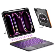 DANCESOUL iPad Pro 13-Inch Case with Magnetic Keyboard, Black