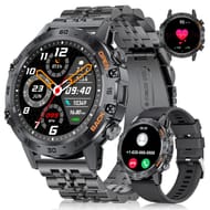 FOXBOX Men's Smartwatch 1.39-Inch, SpO2, HR, IP67, 100+ Sports, Calls