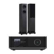 WiiM Amp Ultra Streaming Amplifier with Fyne F55E Floorstanding Speakers