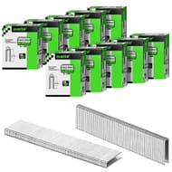 Meite 90/22mm 18G Narrow Crown Staples, 5.7mm Crown, 40,000 Pcs