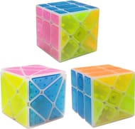 Oostifun Multicolor Ice Crystal 3D Puzzle Cubes (Pack of 3)