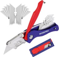 WORKPRO Folding Utility Knife with 10 SK5 Blades