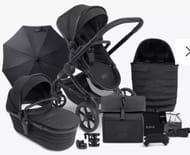 iCandy Peach 7 STUDIO Pushchair, Carrycot and Accessories Complete Bundle, Black