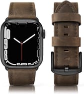 Tuocal Genuine Leather Apple Watch Strap 4246mm, Men & Women