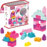 Mega Bloks Big Building Bag with 60 Blocks, Pink