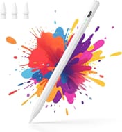 Stylus for iPad 2018-2026, Palm Rejection, 2x Fast Charging, White