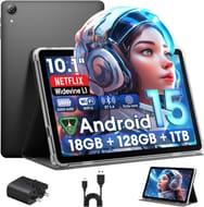 Raemond Android 15 Tablet 10-Inch with Case, 18GB RAM 128GB